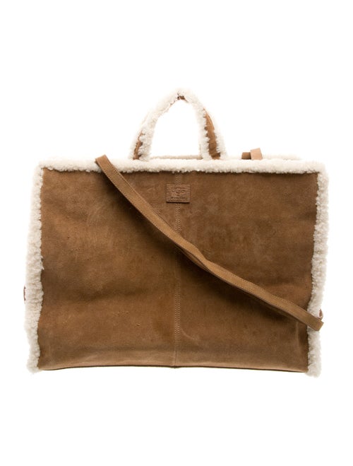 UGG x Telfar Suede Chestnut Shopping Bag Large
