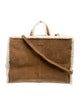 UGG x Telfar Suede Chestnut Shopping Bag Large