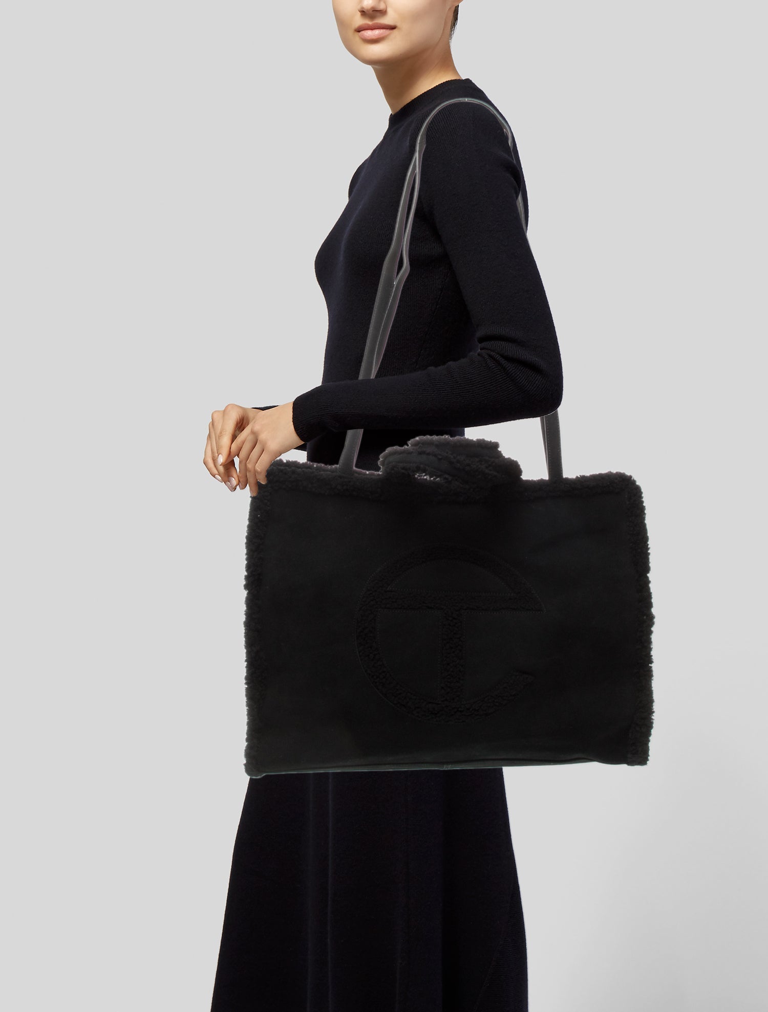 UGG x Telfar Vegetarian Suede Evening Bag Large