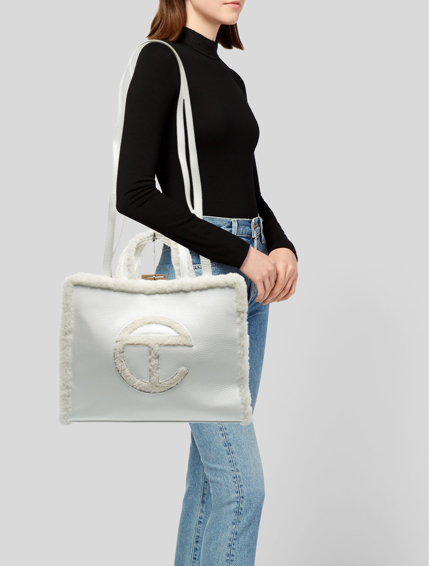 UGG x Telfar Patent Leather Crossbody Bag Medium w/ Tags