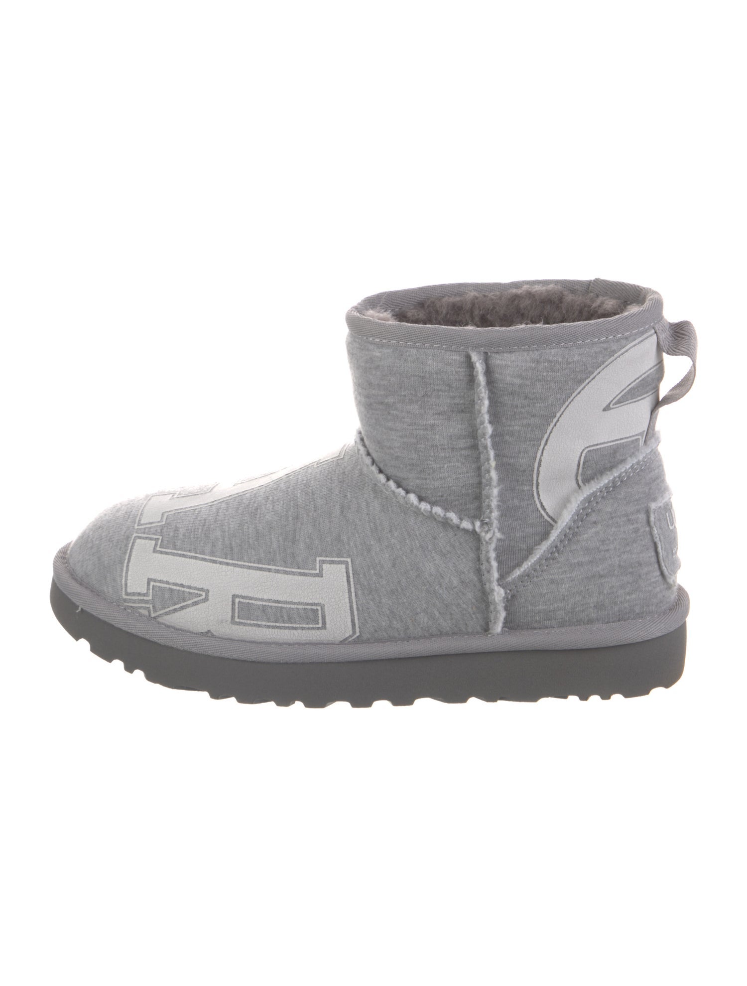 UGG x Telfar Fleece Mini Graphic Print Boots