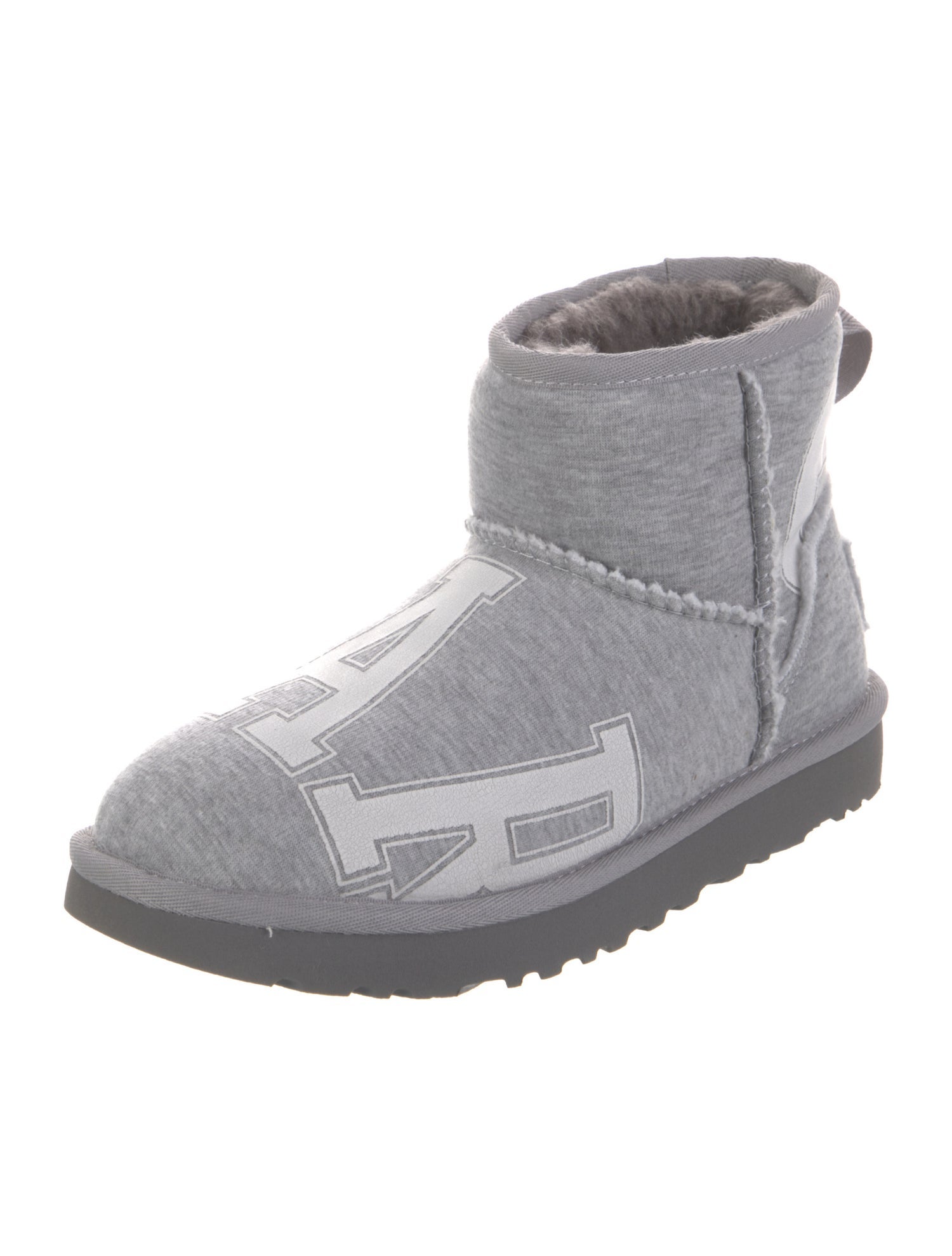 UGG x Telfar Fleece Mini Graphic Print Boots