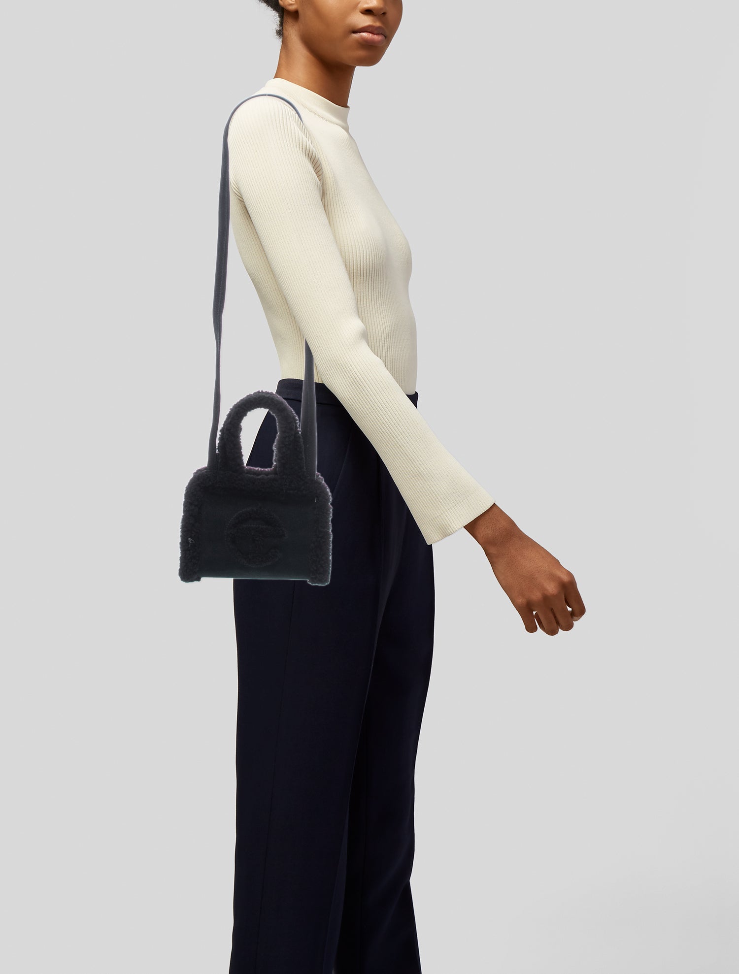 UGG x Telfar Suede Top Handle Bag