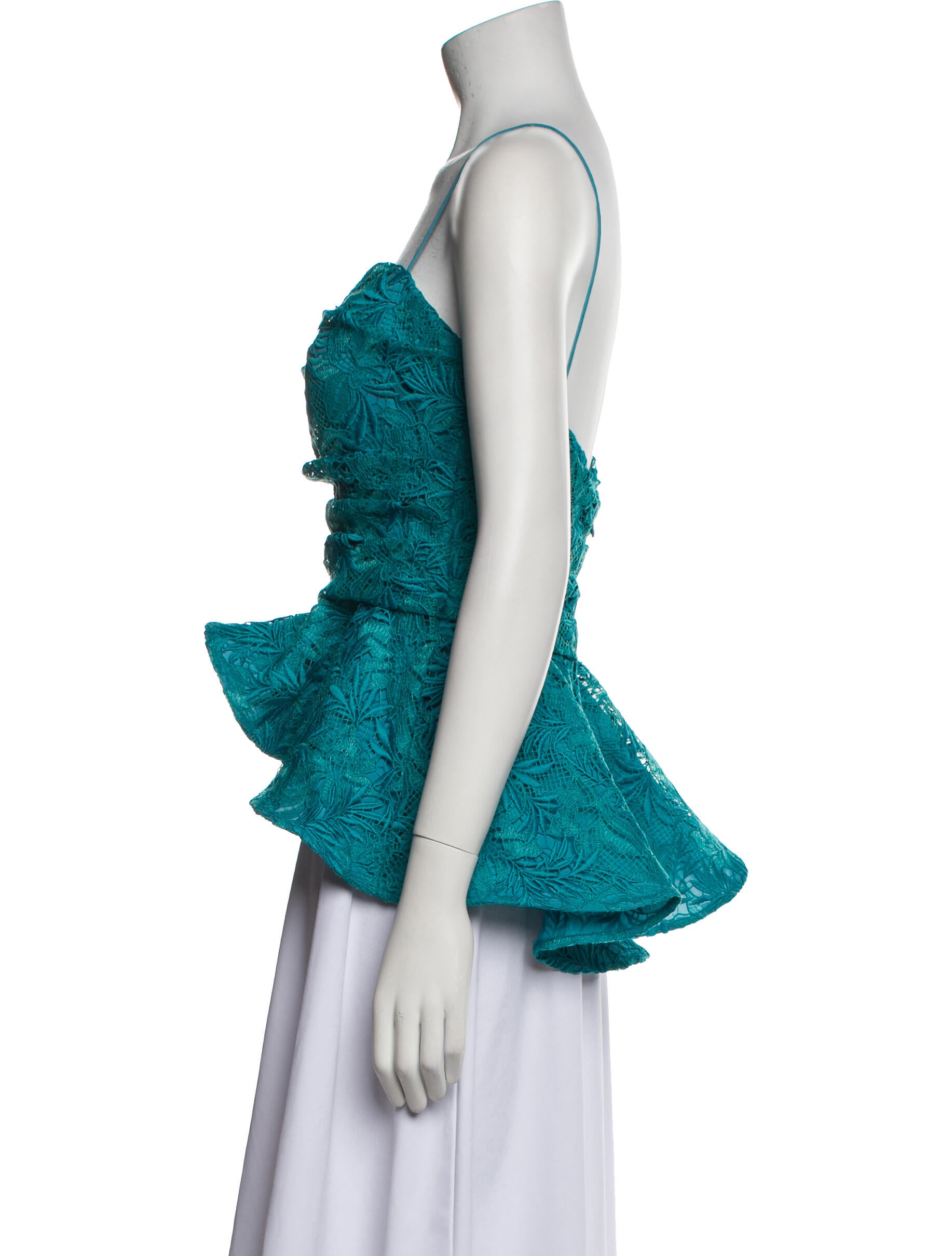 Ungaro Ter Silk Square Neckline Crop Top