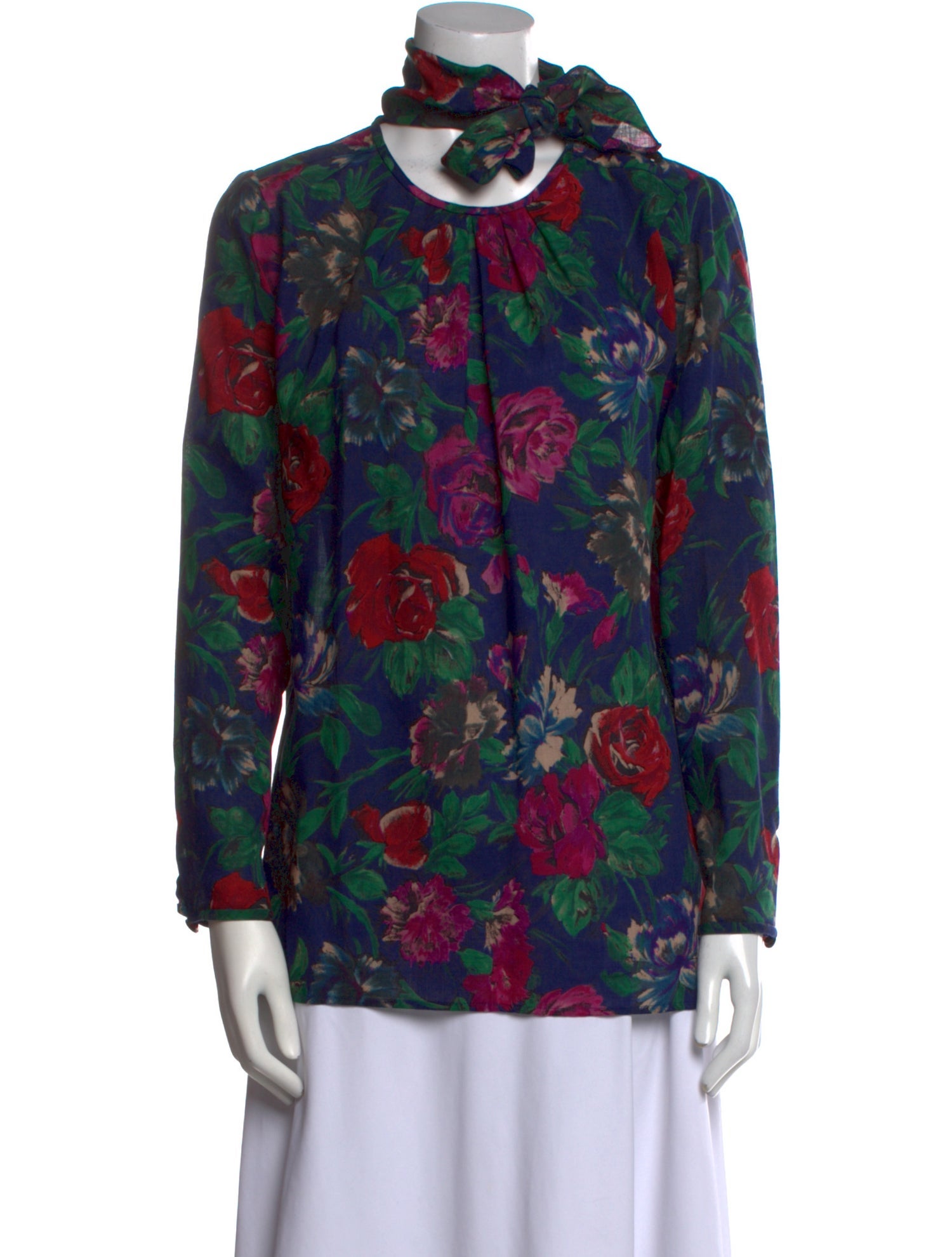 Ungaro Ter Wool Floral Print Blouse