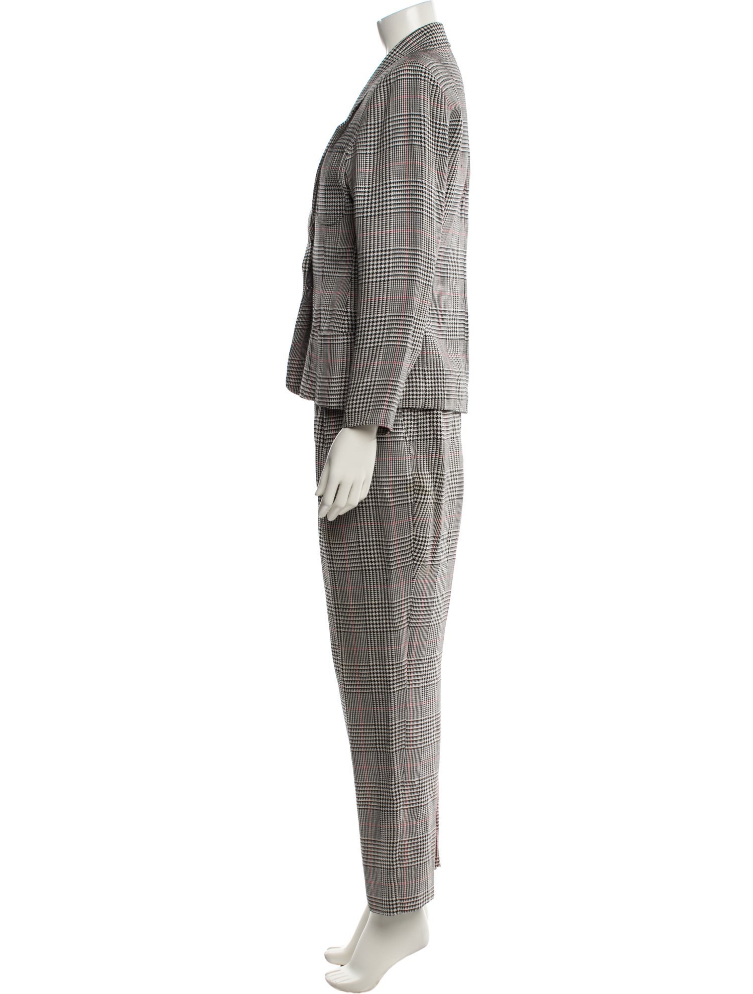 Ungaro Ter Wool Houndstooth Print Pantsuit