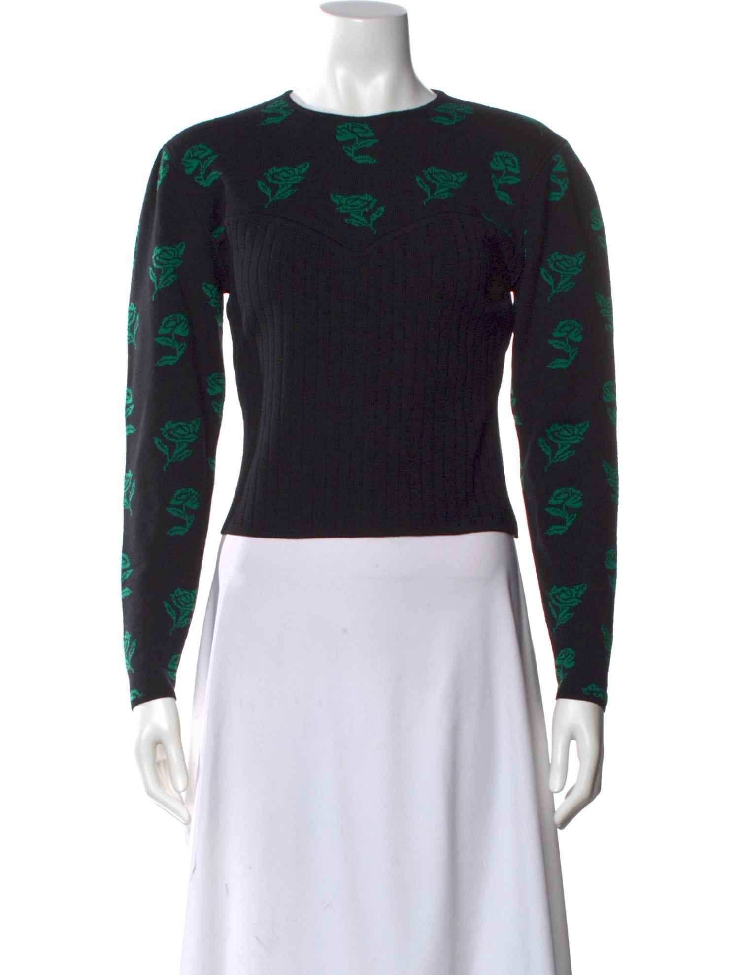 Ungaro Ter Wool Floral Print Sweater