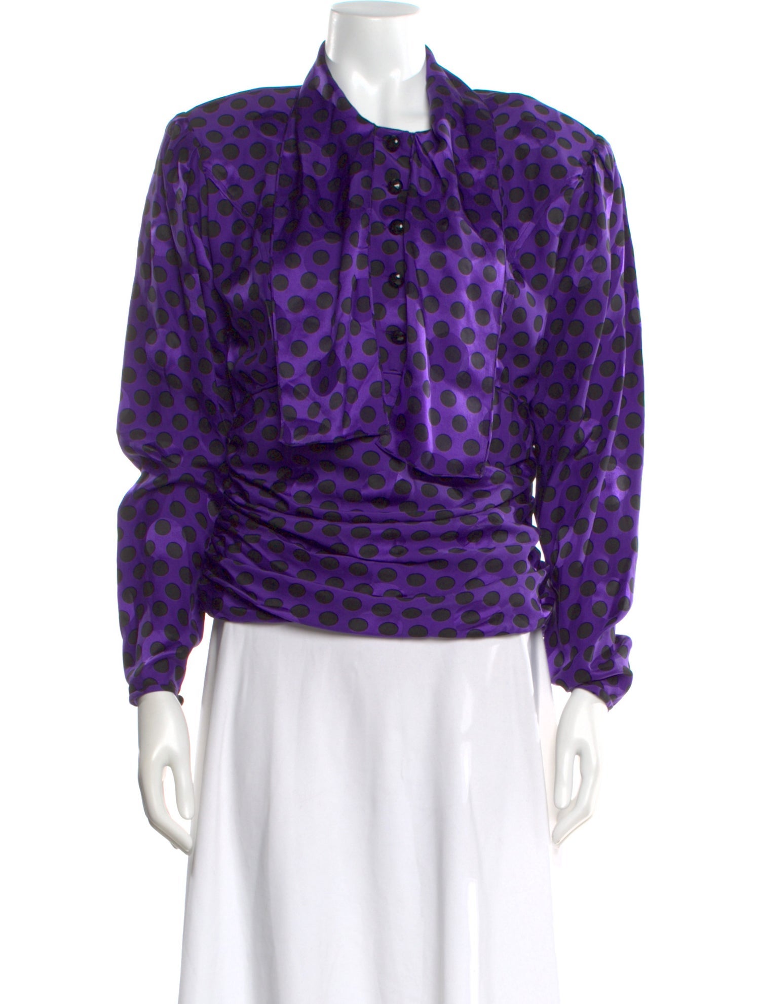 Ungaro Ter Silk Polka Dot Print Blouse