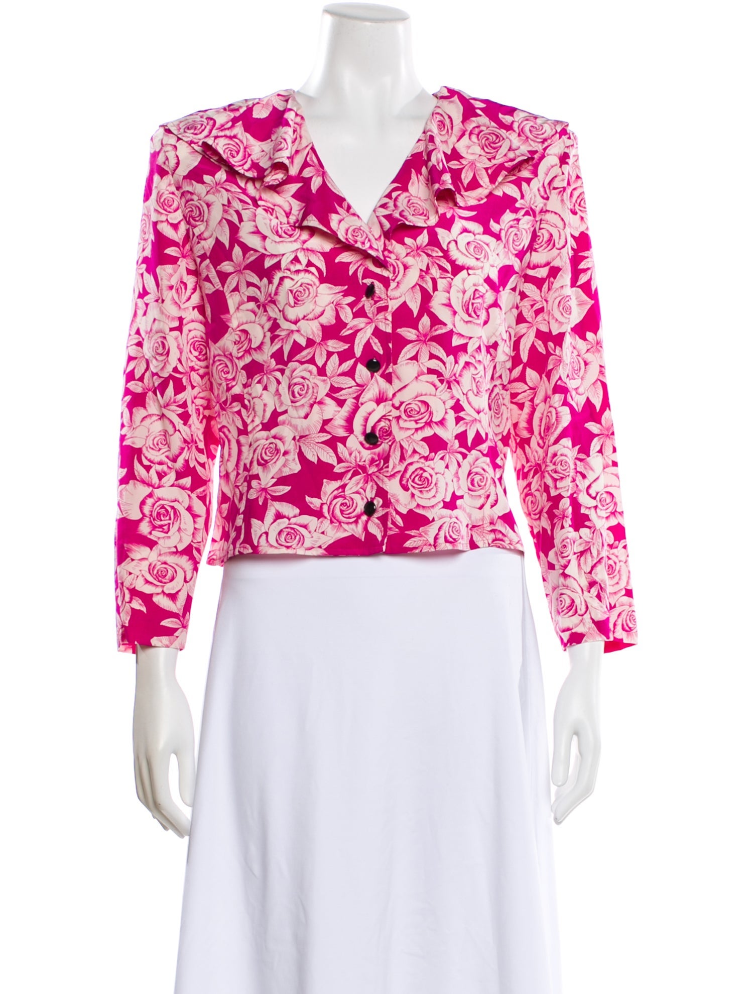 Ungaro Ter Silk Floral Print Blouse