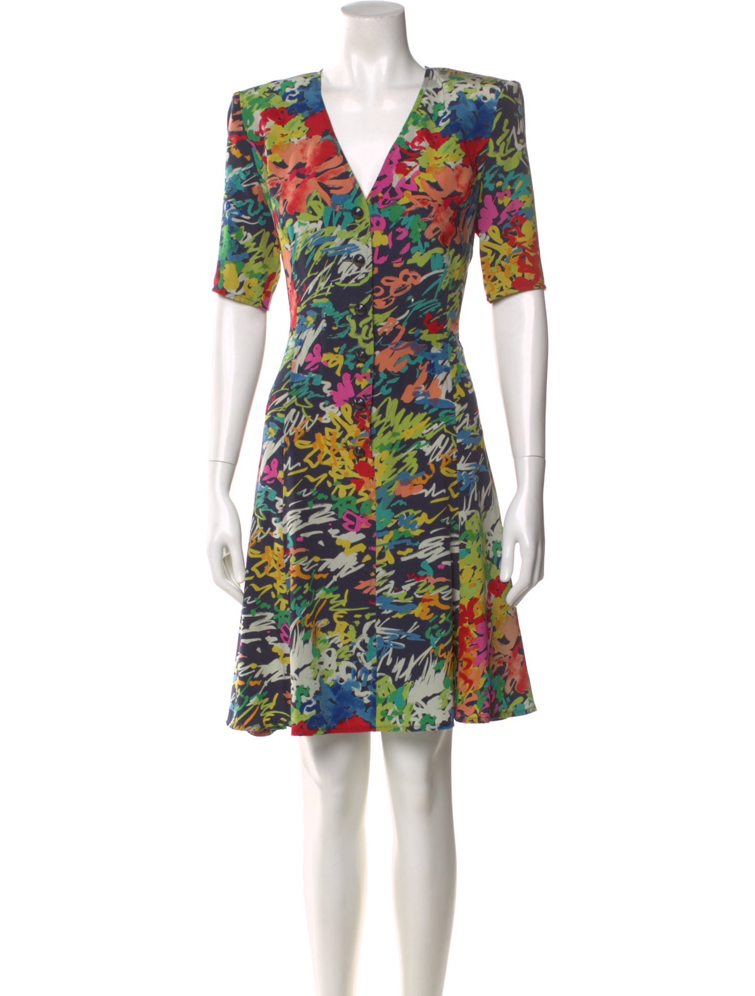 Ungaro Ter Floral Print Knee-Length Dress