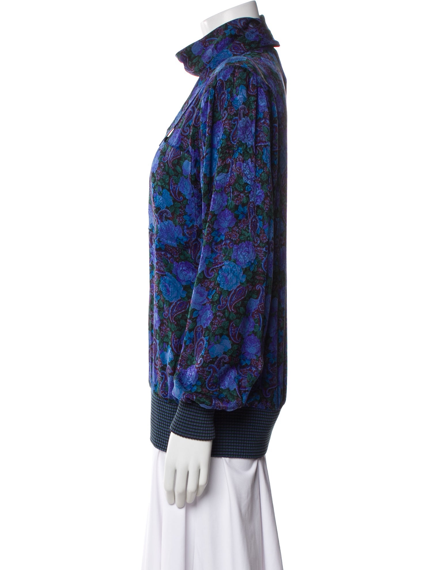 Ungaro Ter Floral Print Turtleneck Top
