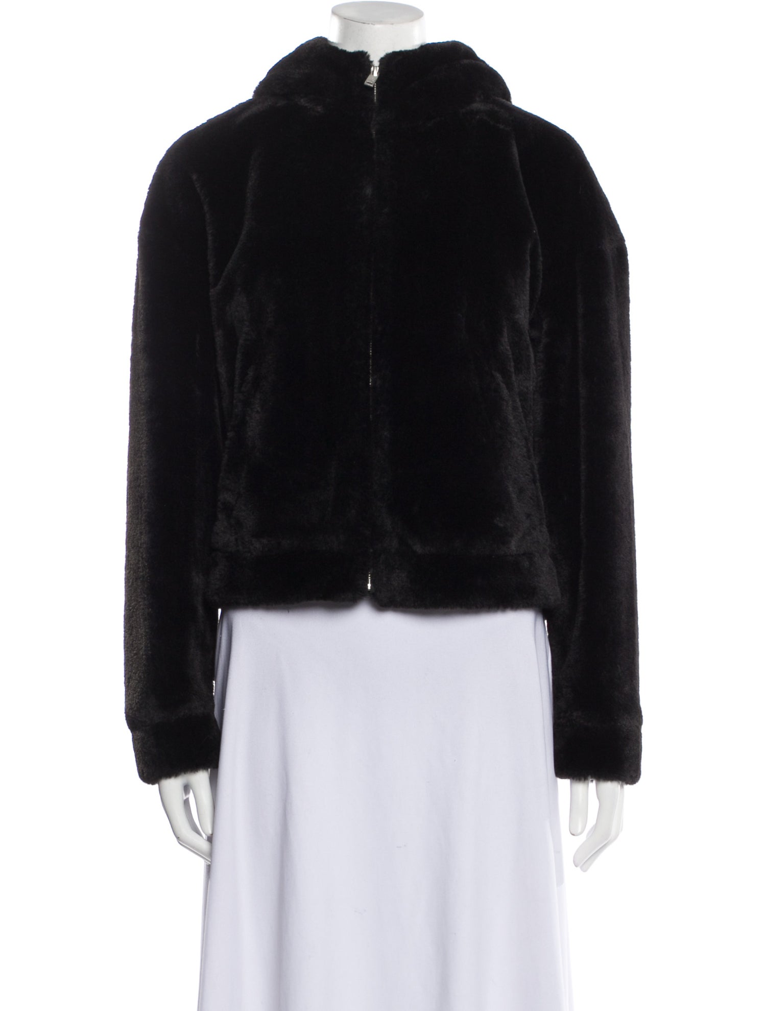 UGG Faux Fur Jacket Black Jackets, Clothing WUUGG102866 The RealReal