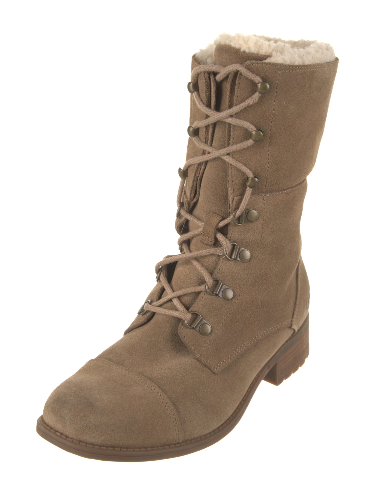 UGG Suede Combat Boots