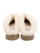 UGG Suede Fur Trim Mules