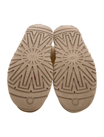 UGG Suede Fur Trim Mules