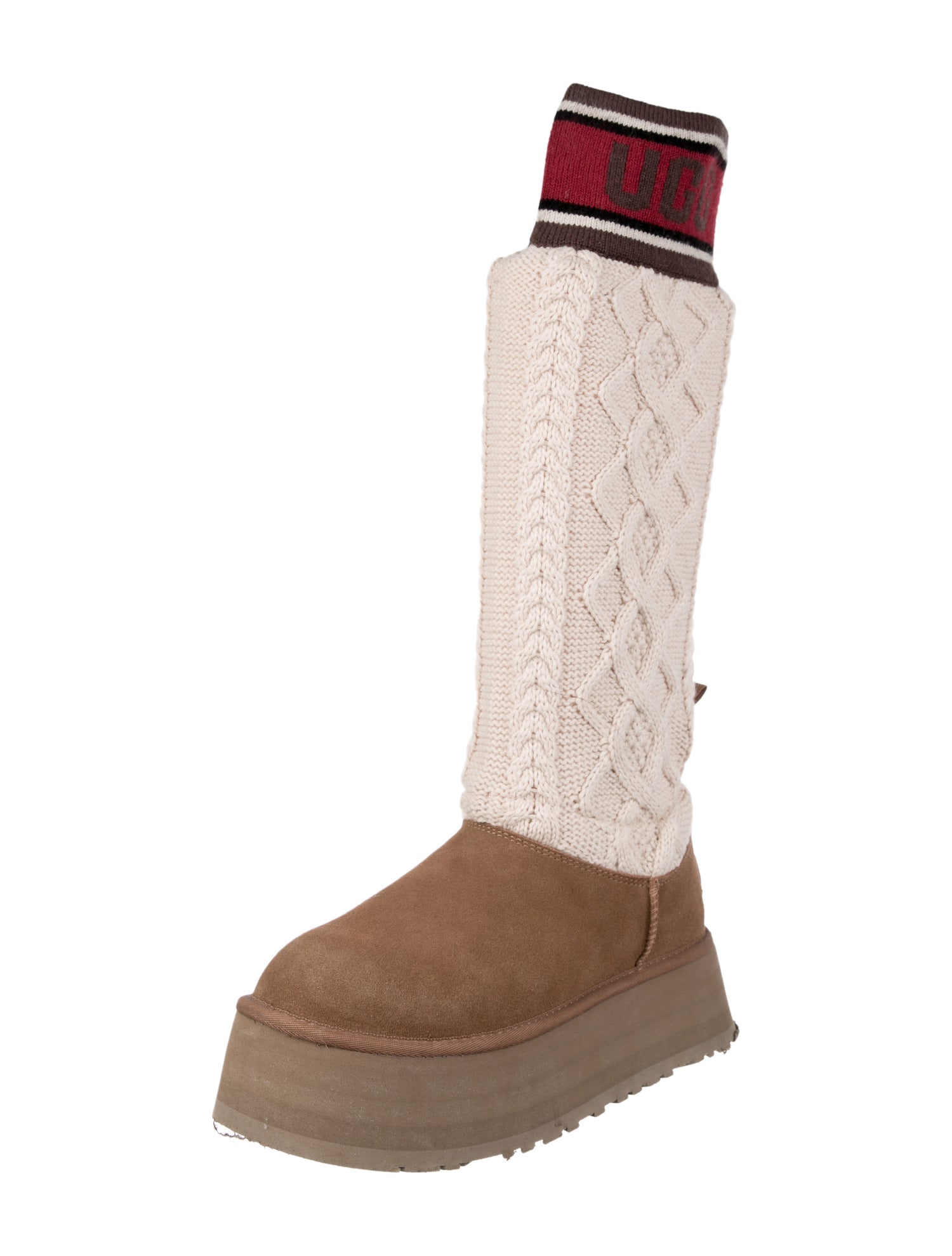 UGG Suede Printed Sock Boots