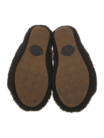 UGG Shearling Printed Slingback Sandals