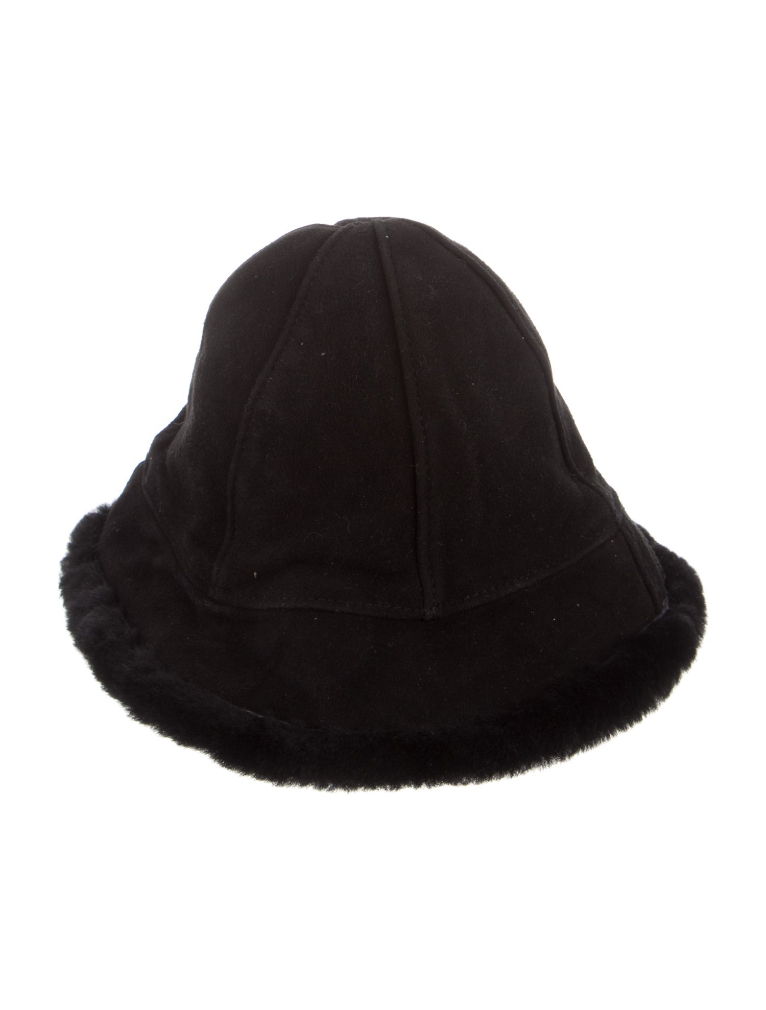 UGG fur trimmed bucket hat
