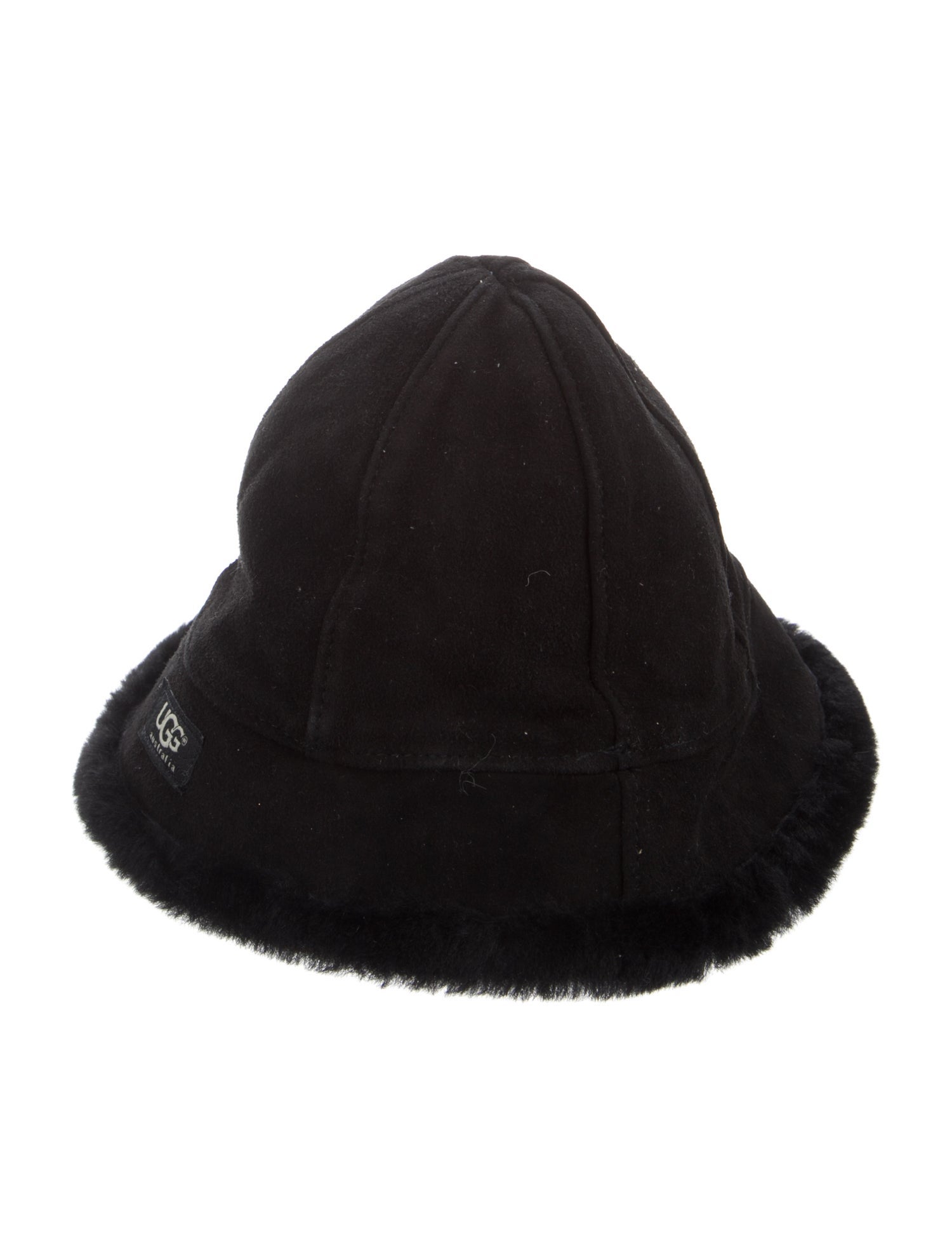 UGG fur trimmed bucket hat