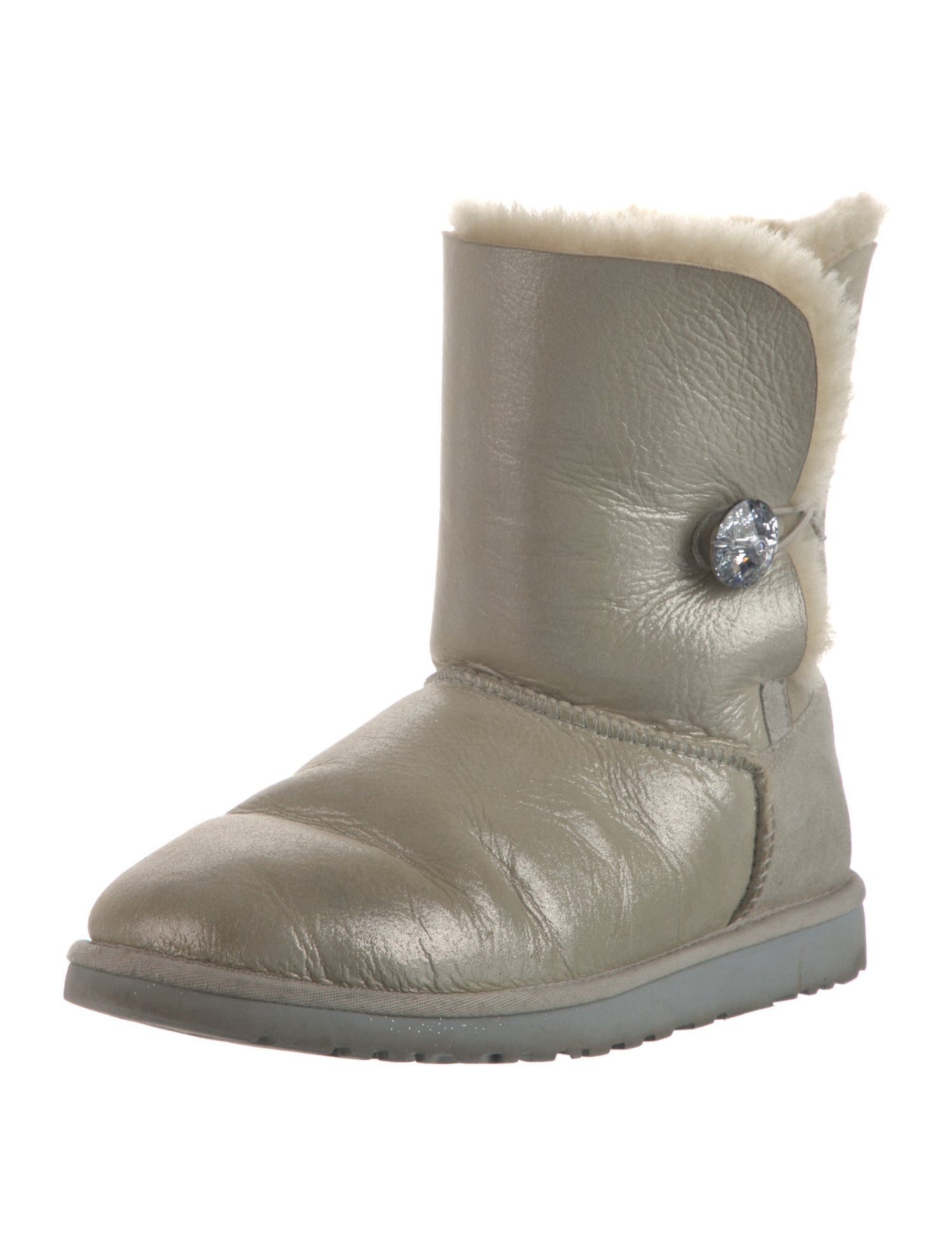 UGG Suede Crystal Embellishments Boots