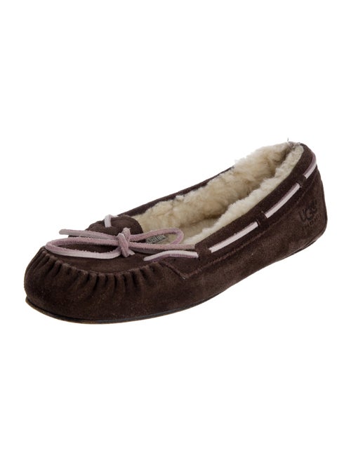 UGG Suede Bow Accents Moccasins