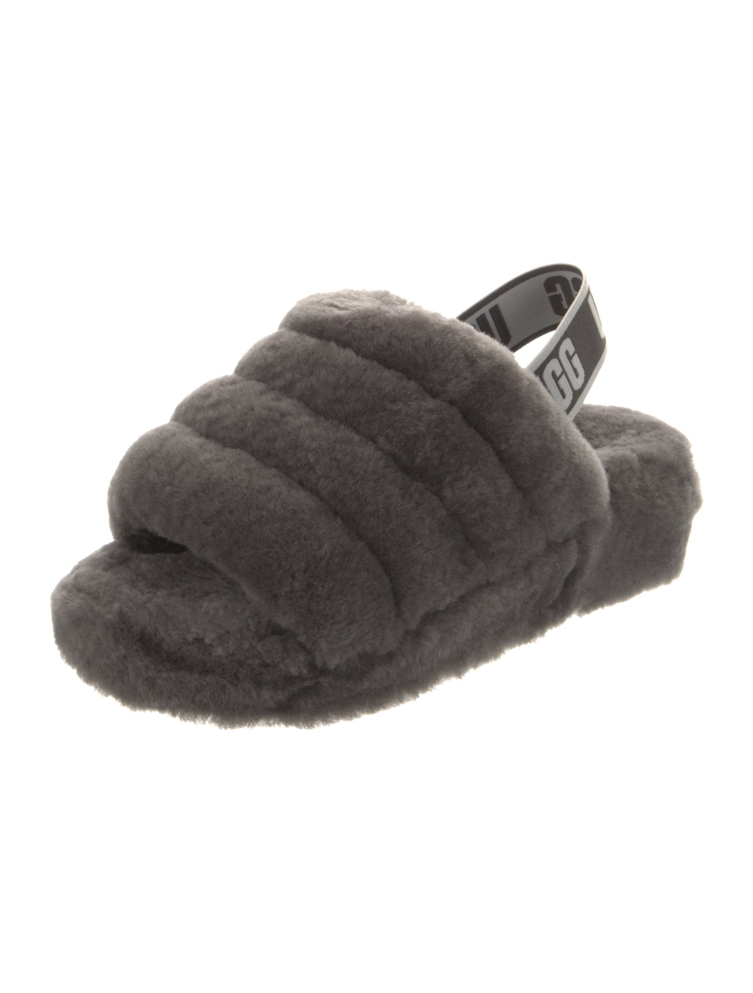 UGG Fur Slingback Sandals