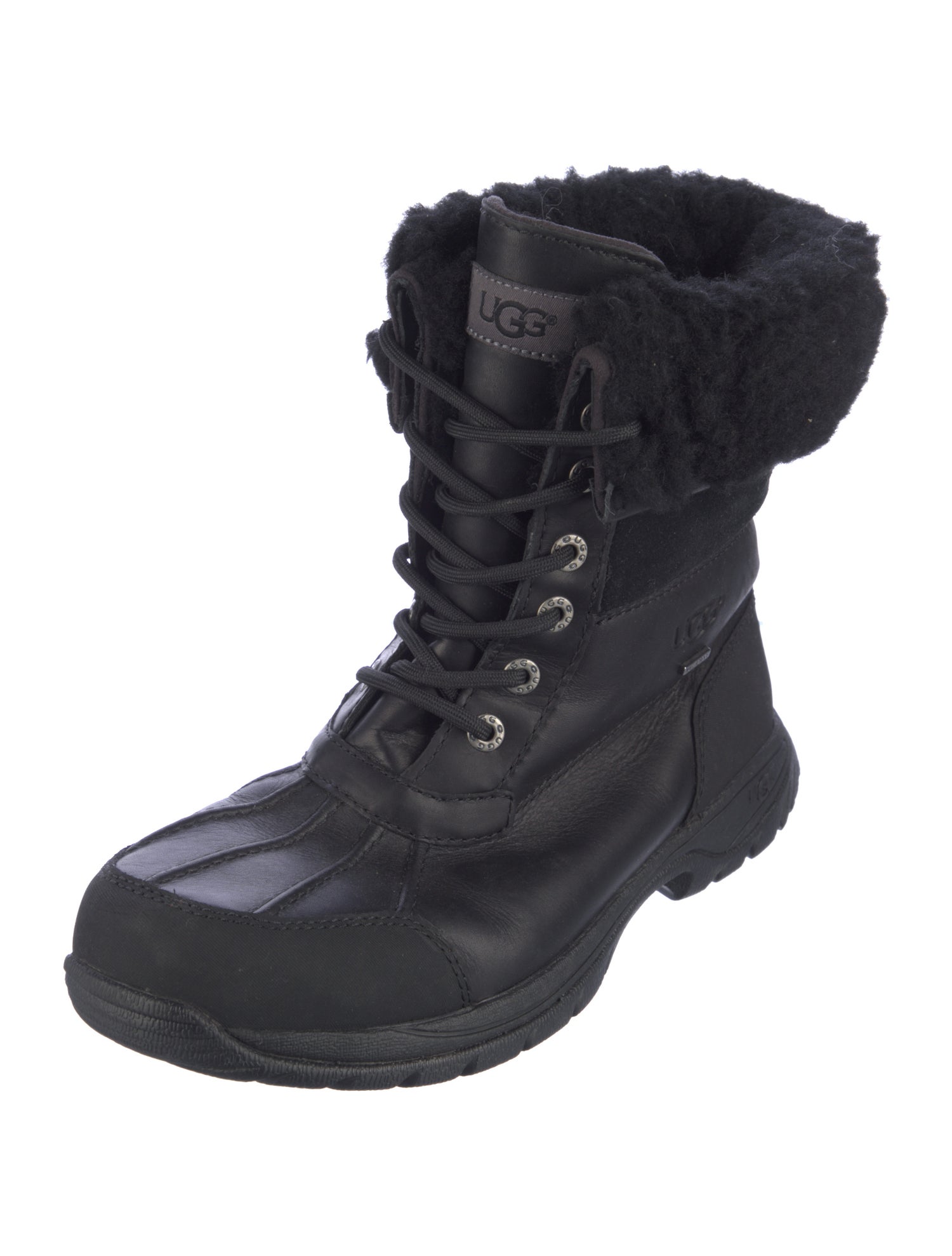 UGG Leather Lace-Up Boots