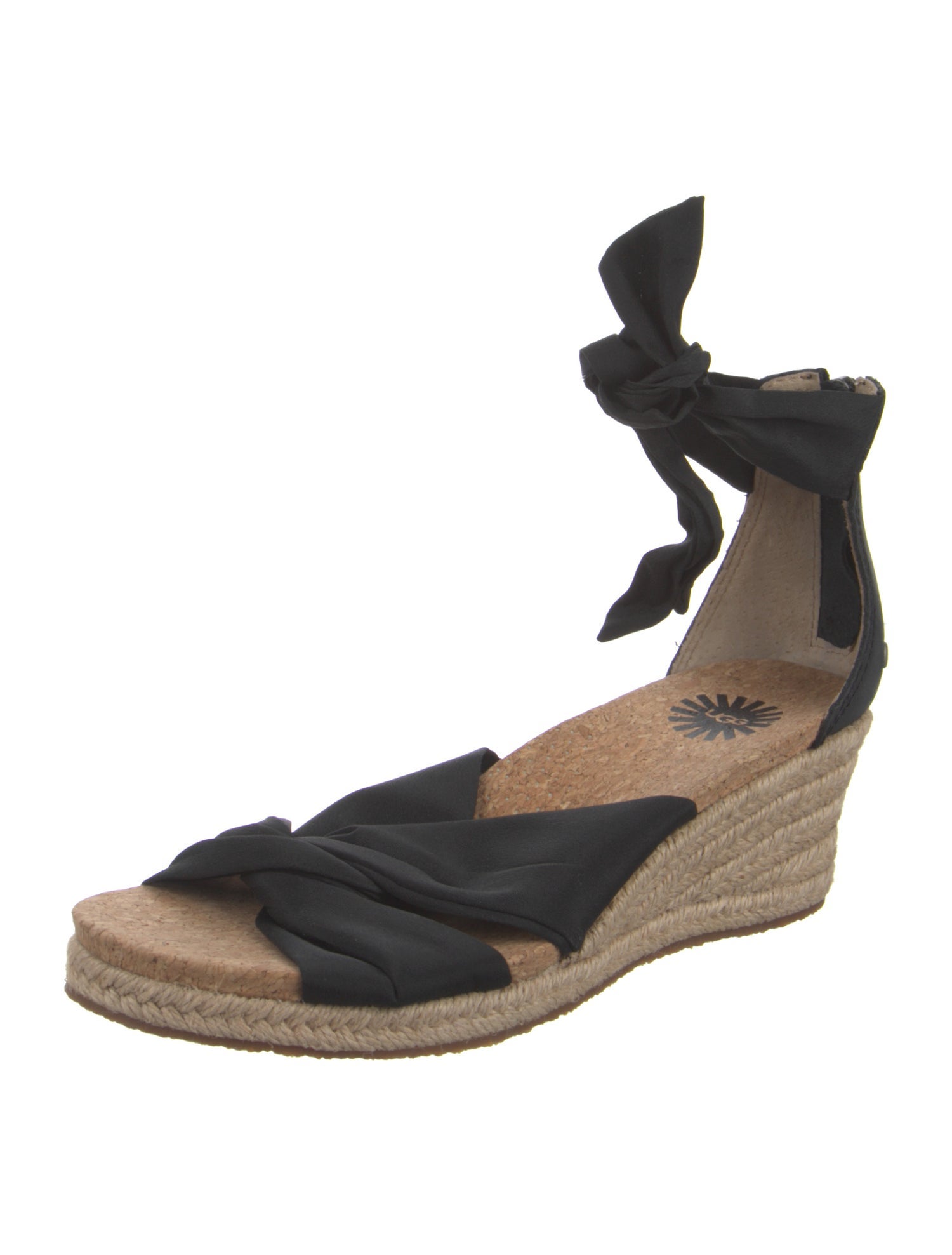 UGG Leather Bow Accents Espadrilles