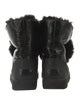 UGG Patent Leather Fur Trim Boots