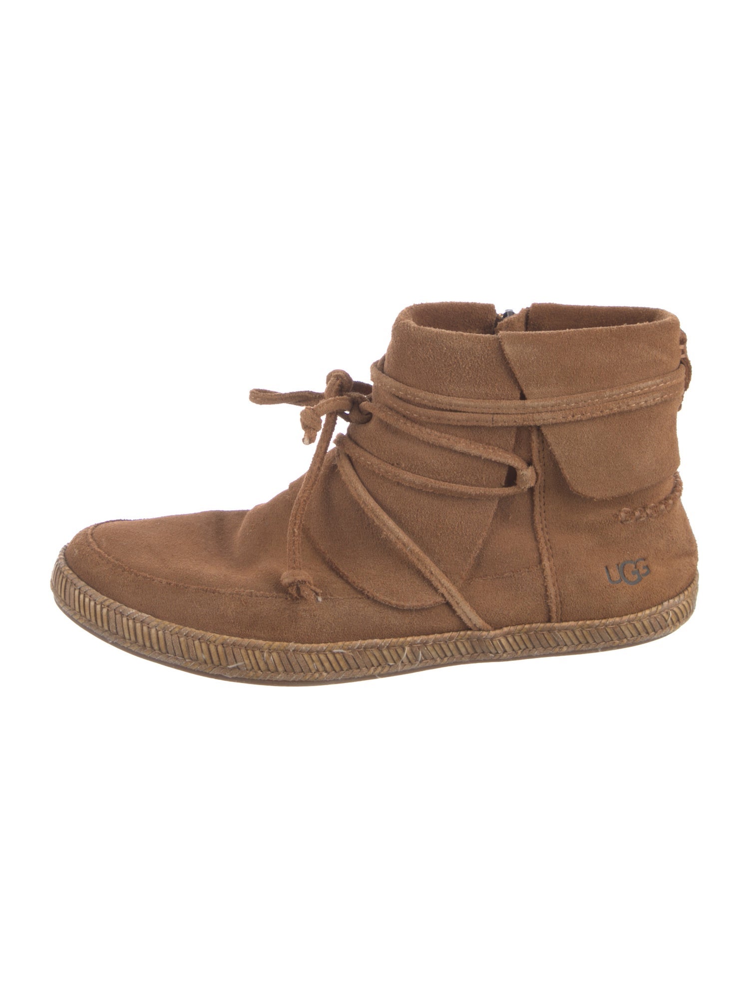 UGG Suede Lace-Up Boots