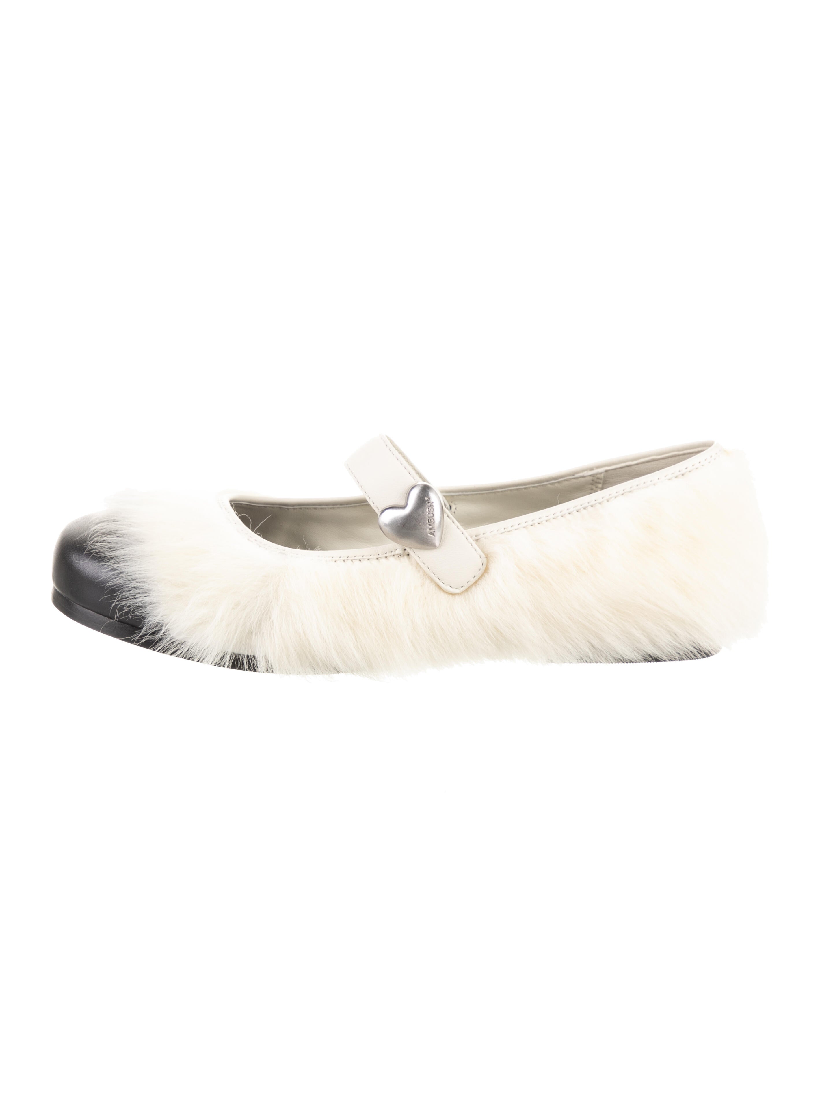 UGG X Ambush Fur Mary Jane Flats