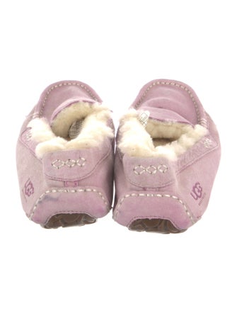 UGG Suede Crystal Embellishments Moccasins