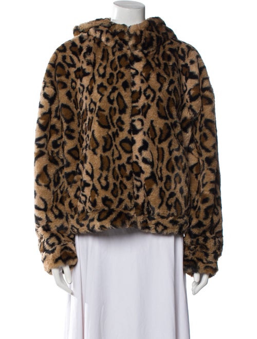 UGG Faux Fur Animal Print Faux Fur Jacket