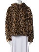 UGG Faux Fur Animal Print Faux Fur Jacket
