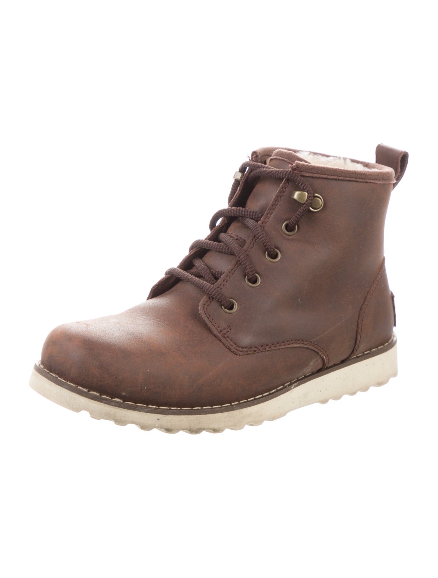 UGG Leather Lace-Up Boots