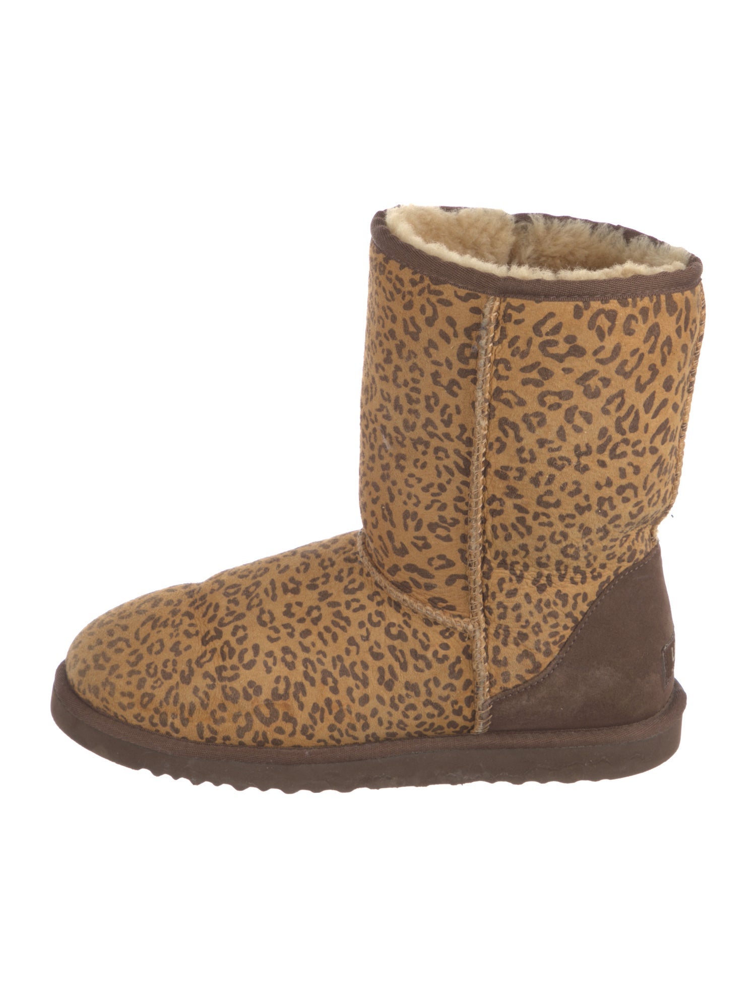 UGG Suede Animal Print Boots
