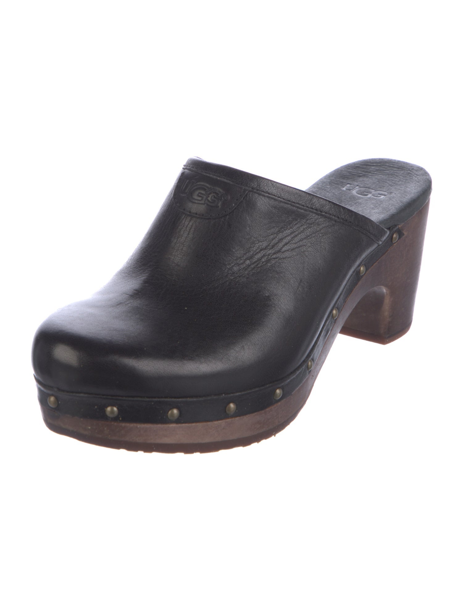 UGG Leather Studded Accents Slides