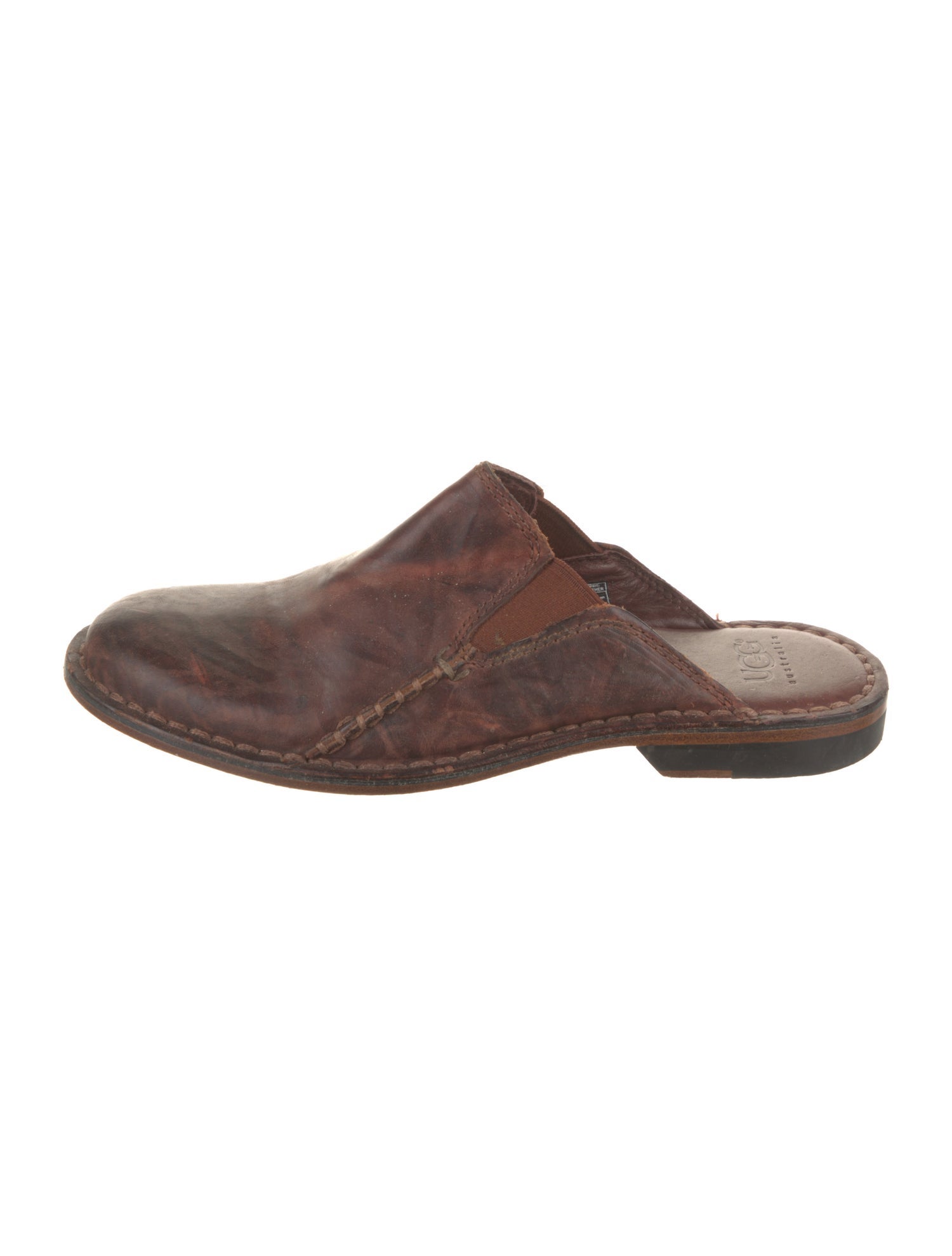 UGG Leather Distressed Accents Mules