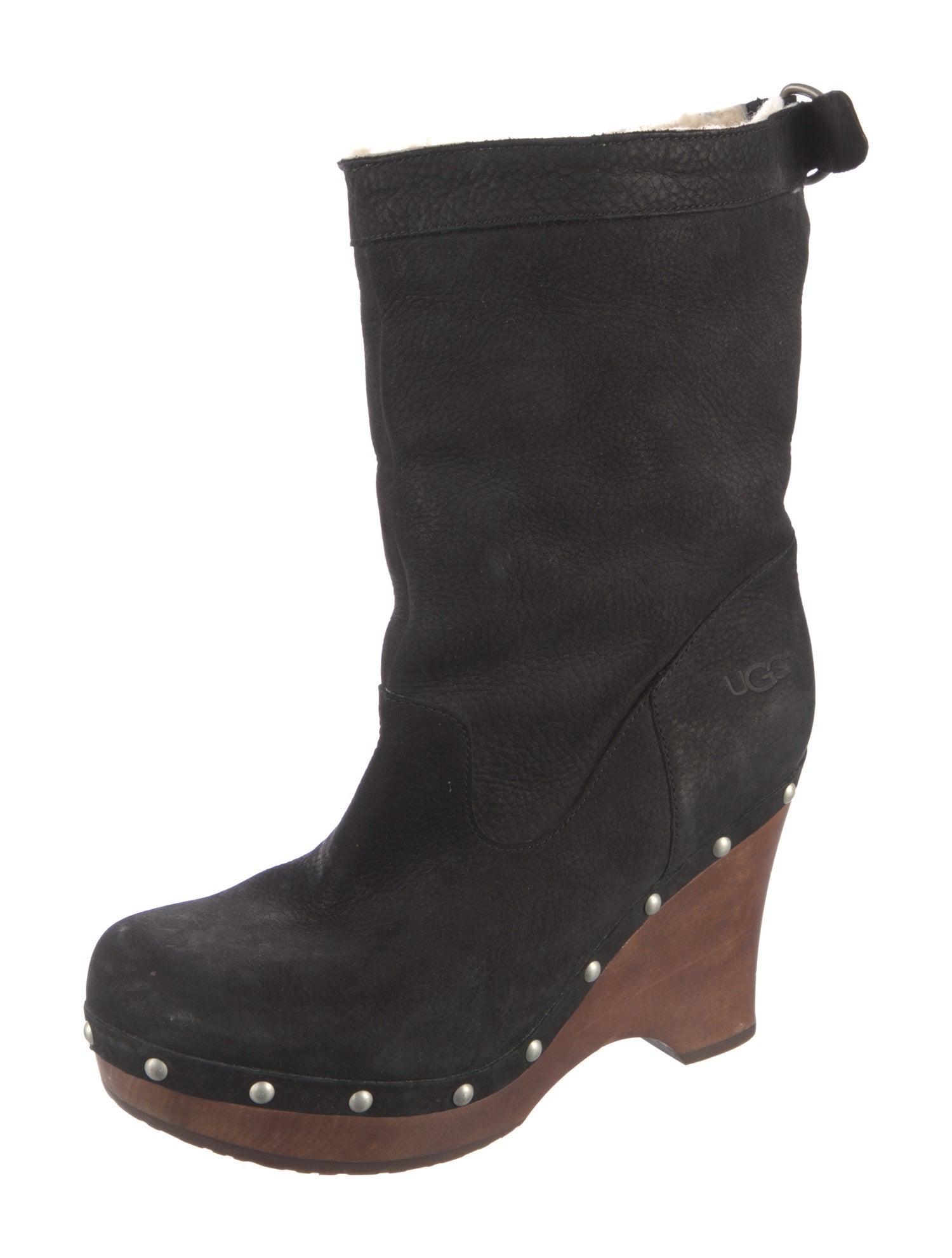 UGG Leather Studded Accents Boots
