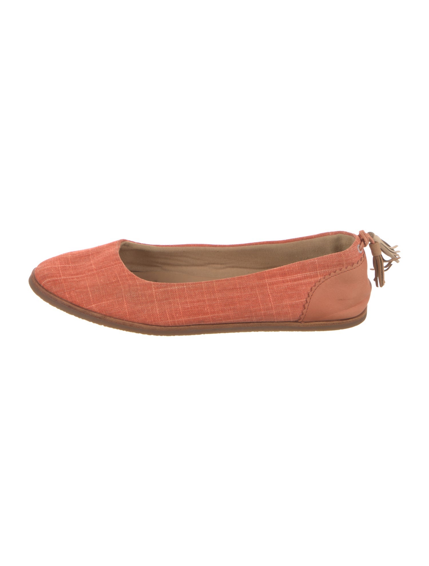 UGG Canvas Tassel Accents Ballet Flats