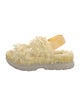 UGG Faux Fur Fur Trim Slides