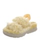 UGG Faux Fur Fur Trim Slides