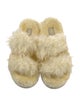 UGG Faux Fur Fur Trim Slides