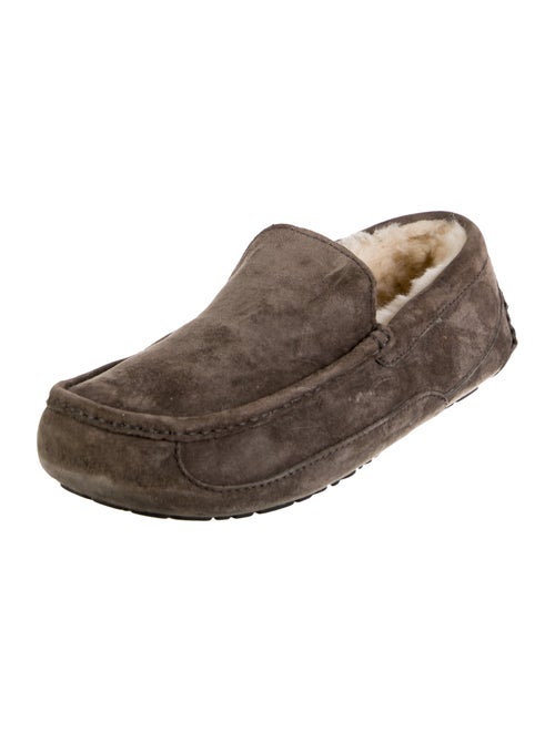 UGG Suede Whipstitch Trim Slippers