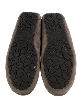 UGG Suede Whipstitch Trim Slippers