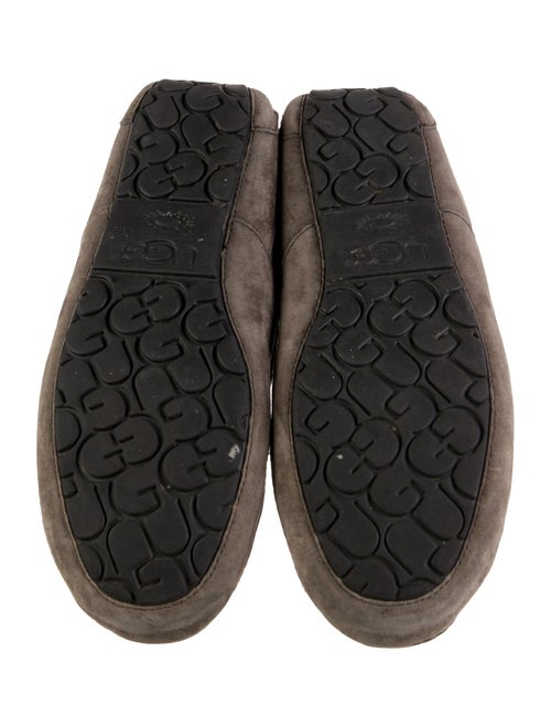 UGG Suede Whipstitch Trim Slippers