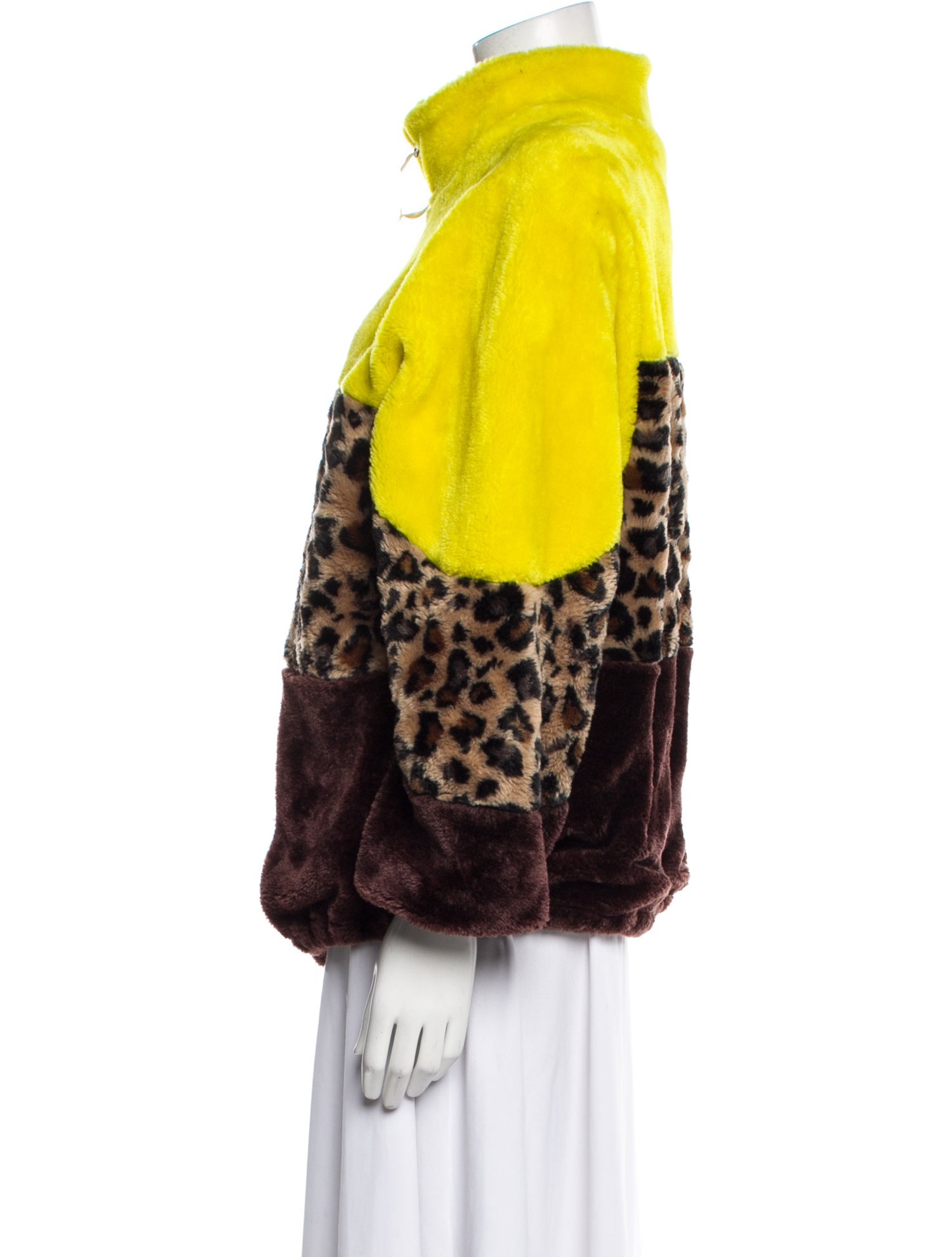 UGG Faux Fur Animal Print Faux Fur Jacket