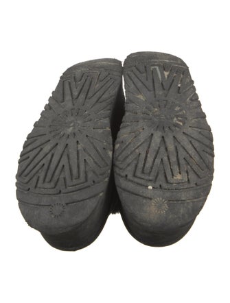 UGG Suede Fur Trim Slingback Sandals