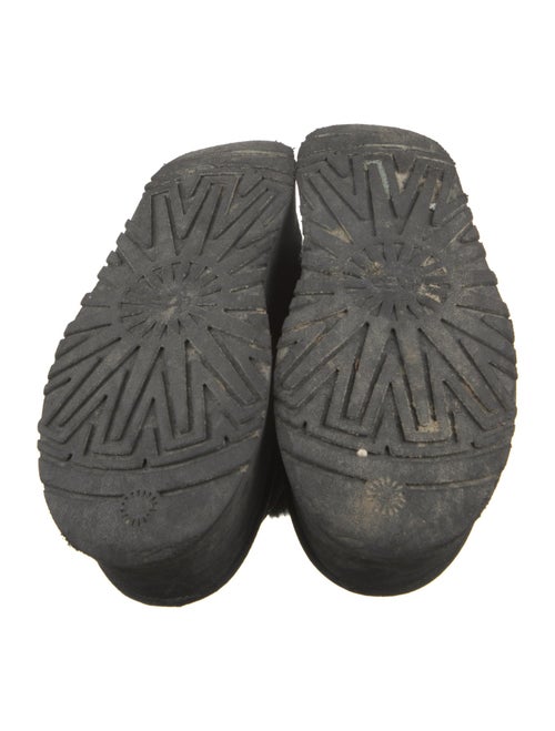 UGG Suede Fur Trim Slingback Sandals