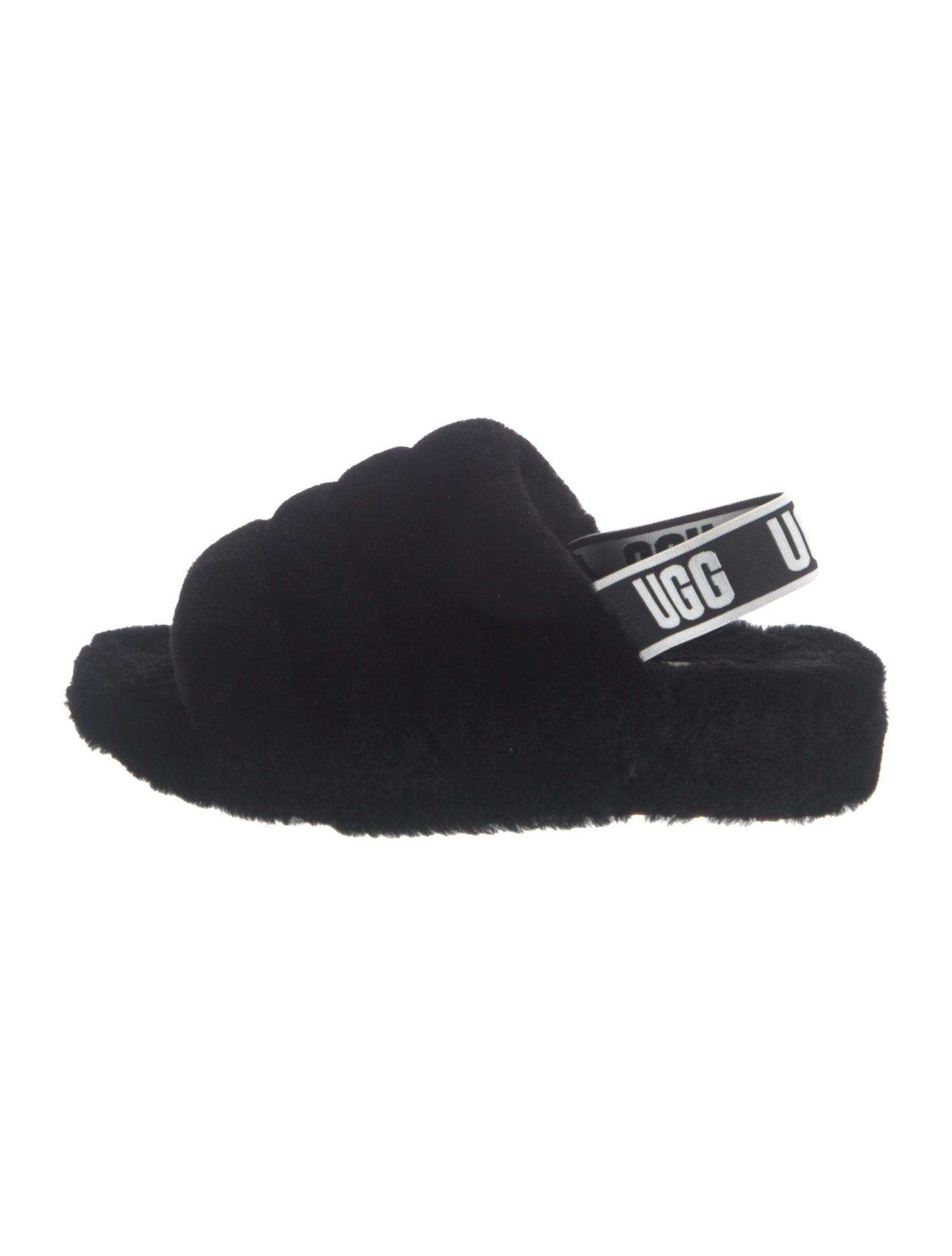 UGG Fur Slingback Sandals